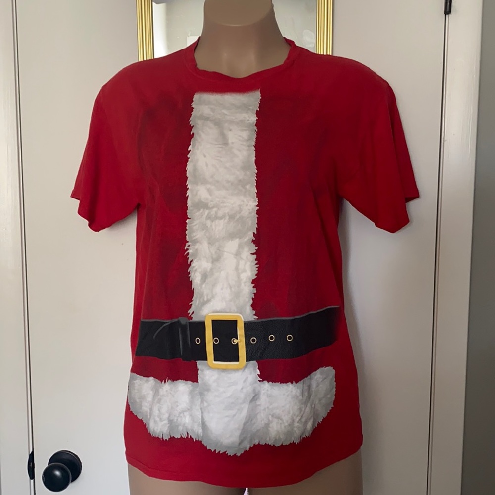 Santa Christmas T-Shirt Men size Large